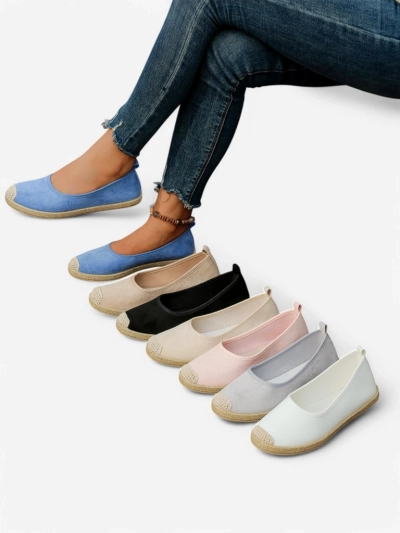 Royalfashion Dámské espadrilky z ekologické semišové kůže Aroles