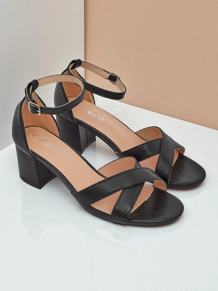 Royalfashion Dámské sandály na blokovém podpatku Eleganza Strap