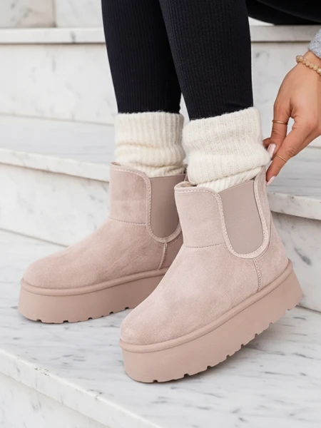 Royalfashion Dámské krátké boty Nomas a'la snow boots