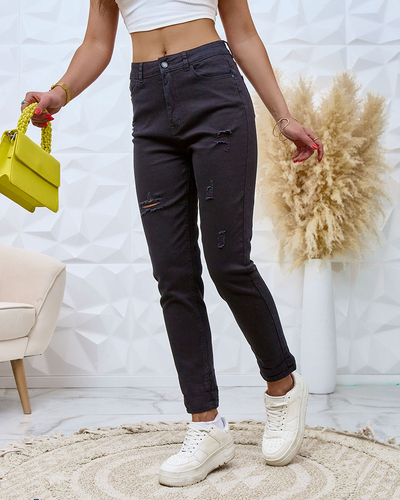 Royalfashion Dámské kalhoty mom jeans