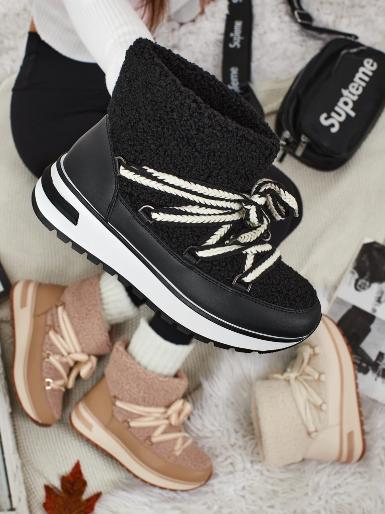 Boty a'la sněhule dámské s kožíškem Verruna