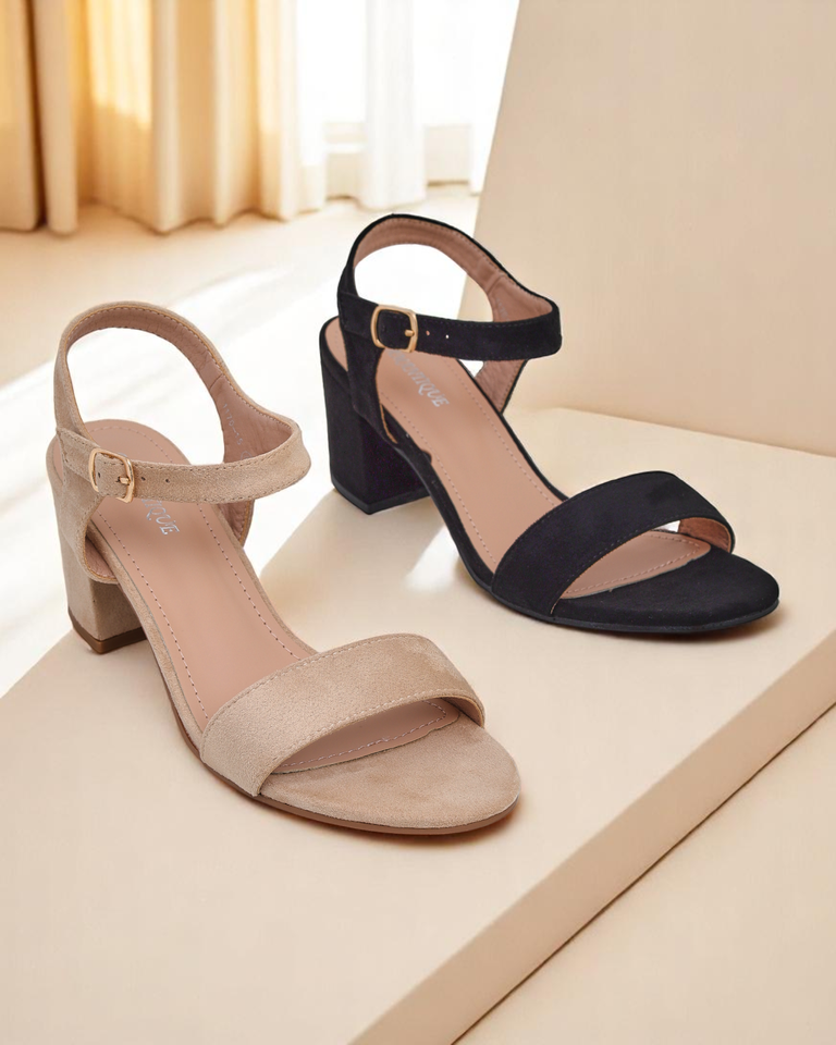 Royalfashion Dámské sandály z eko semiše Quarter