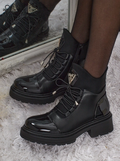 Жіночі ботфорти Elisse на шнурівці з екошкіри