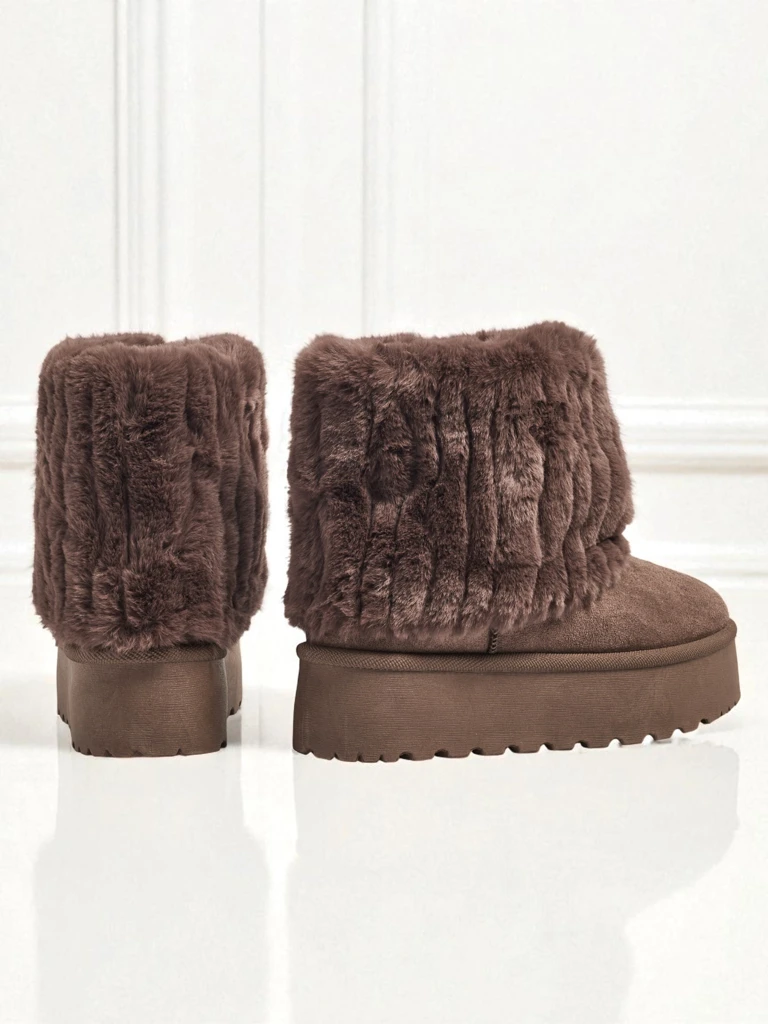 Dámské boty a'la sněhule s kožešinou Irelle