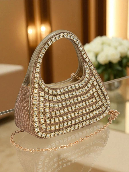 Royalfashion Dámská psaníčko kabelka se zirkony Myra Quill