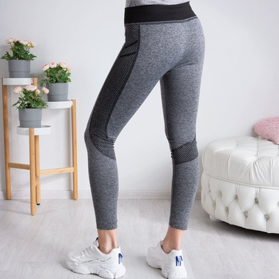 Сірі гетри з чорними вставками - Штани 1