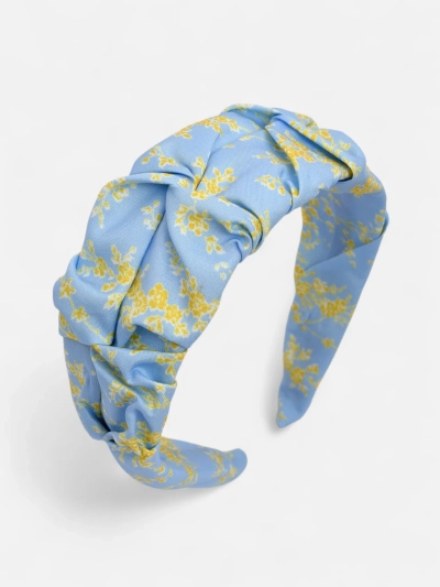 Royalfashion Пов'язка для волосся зі зморщуванням і принтом