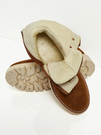 Dámské boty typu traper s kožíškem Tessara