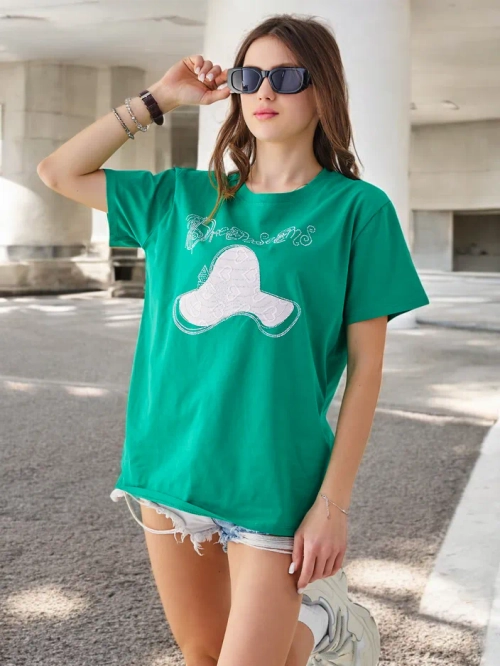 Royalfashion Жіноча блуза з котону з принтом