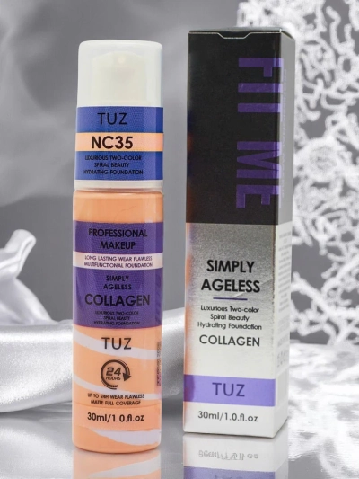 Hydratační dvoubarevný make-up na obličej s kolagenem Warm Beige