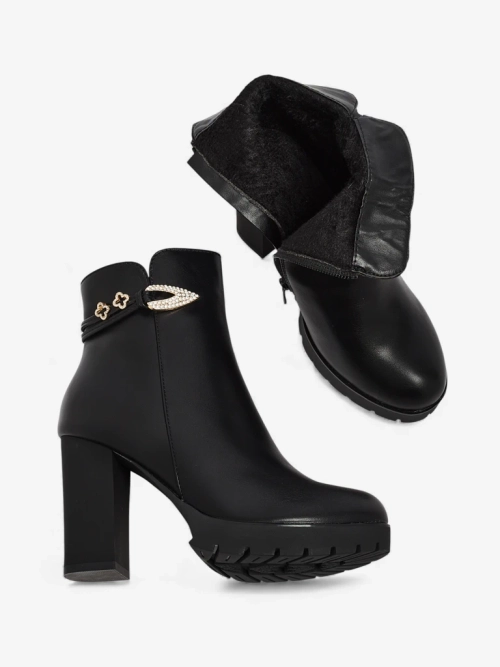 Жіночі ботильйони Sylvar з екошкіри на підборах