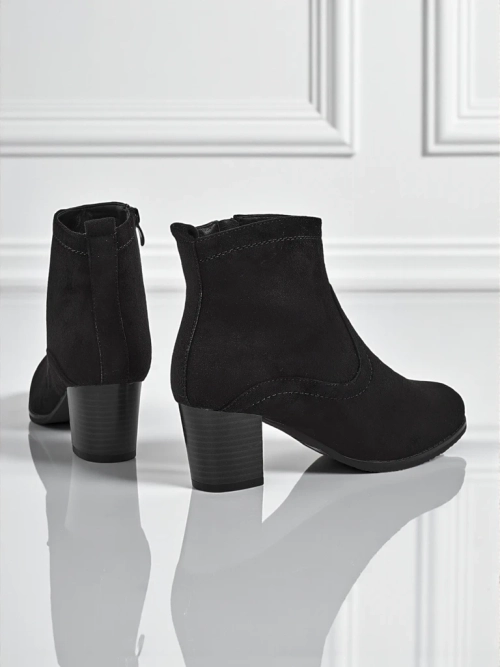 Жіночі ботильйони еко замшеві на підборах Crimson Echo