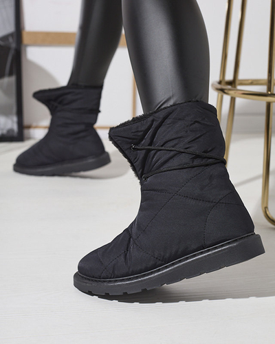Černé dámské boty a'la snow boots Amirfu- Obuv
