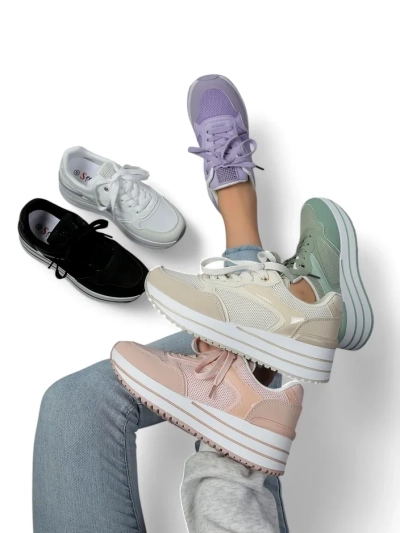 Royalfashion dámské sportovní tenisky na platformě Revided