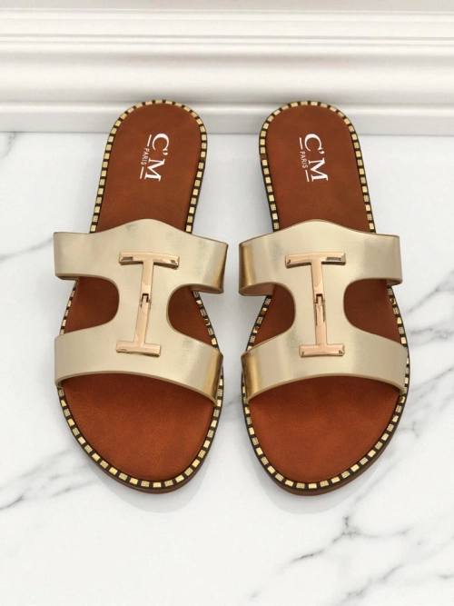 Royalfashion Жіночі шльопанці на плоскій підошві Maya Louise