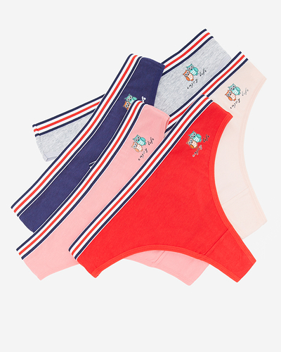 Червоні жіночі трусики з принтом