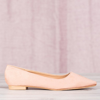 Růžové baleríny s nosem Revissel&#39;s Toe - Obuv 1