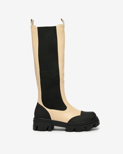 Royalfashion Бежеві жіночі напівчеревики Blyss