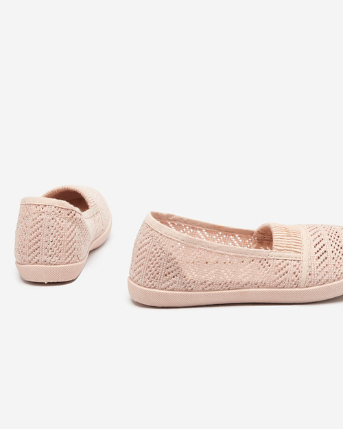 Бежево-рожеві сліпони для дівчинки Qey