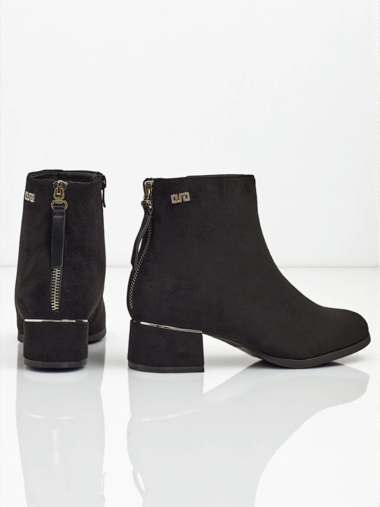 Dámské kotníkové boty eko semišové na sloupku Arshinea