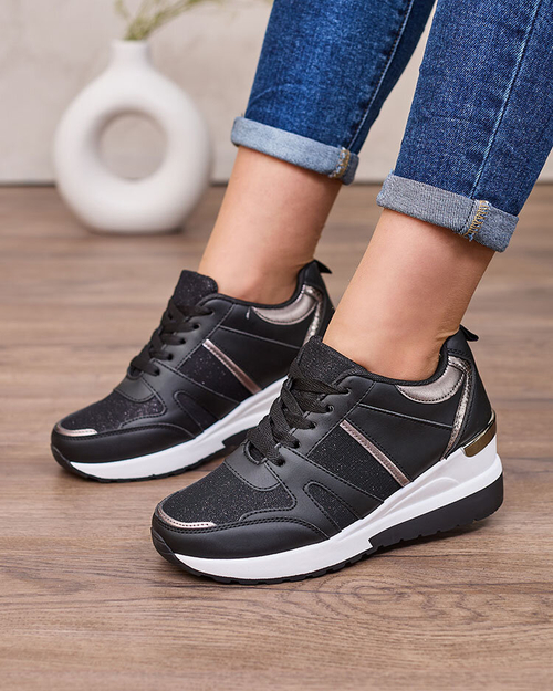 Royalfashion Бежево-коричневі жіночі спортивні кросівки на платформі Lacyrllia