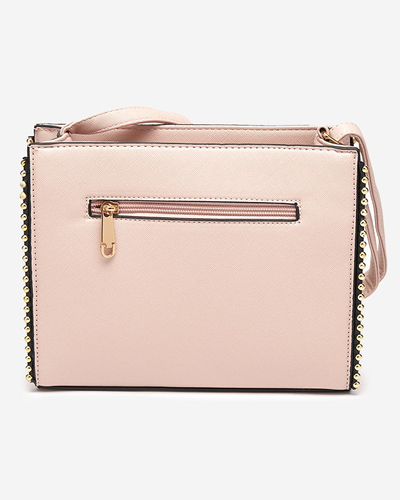 Світло-рожева сумочка з оздобленням