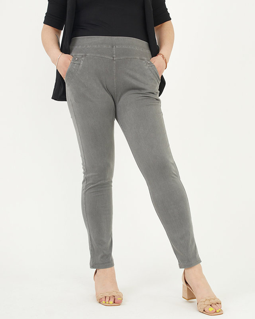 Сірі жіночі трегінси PLUS SIZE