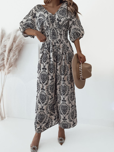 Royalfashion Візерунчастий жіночий комбінезон