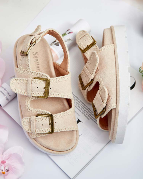 Royalfashion Жіночі босоніжки Lunnay з екозамші