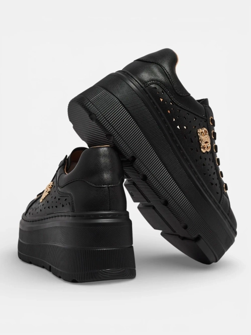 Ажурні спортивні жіночі снікерси зі шкіри натуральної Atelle