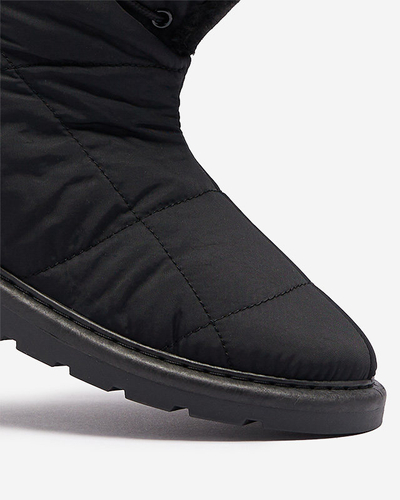 Černé dámské boty a'la snow boots Amirfu- Obuv