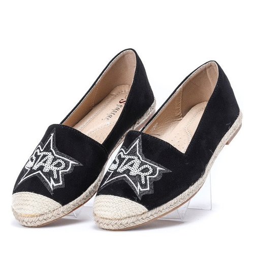 Чорні еспадрилі зі значком Borneo - Взуття