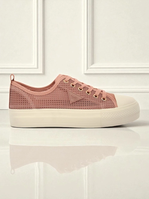 Жіночі кеди Afrodyta Rosa – повітропроникні рожеві туфлі з тканини на літо