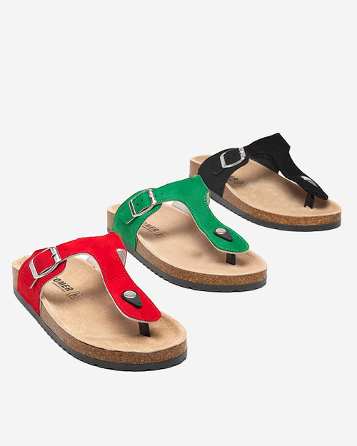 Червоні жіночі шльопанці Sodifo