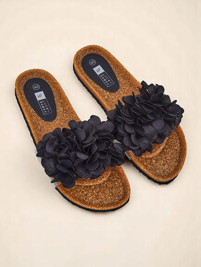 Royalfashion Dámské žabky s kvítky Flora Soft