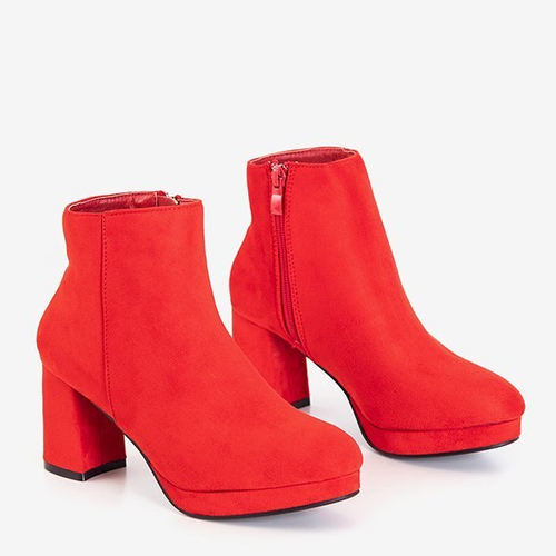 Червоні жіночі ботильйони Calida - Взуття