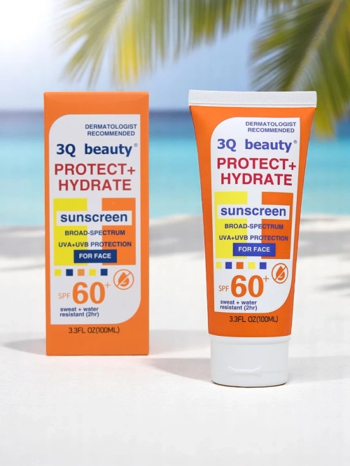 3Q Beauty Водостійкий сонцезахисний крем для обличчя SPF 60