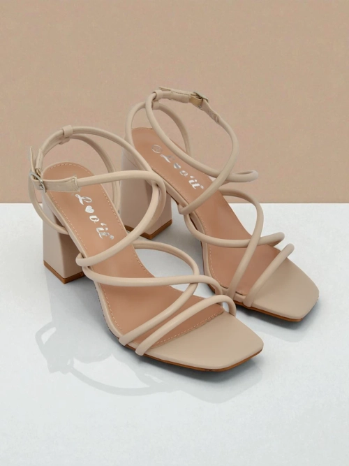 Royalfashion Жіночі босоніжки на стійкому каблуці Elysia