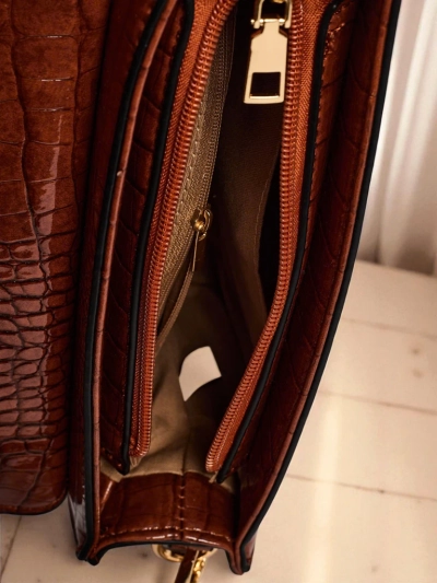 Aurelia Elegante Camel - Mini жіноча сумочка замшево-патентна Venezia Classico