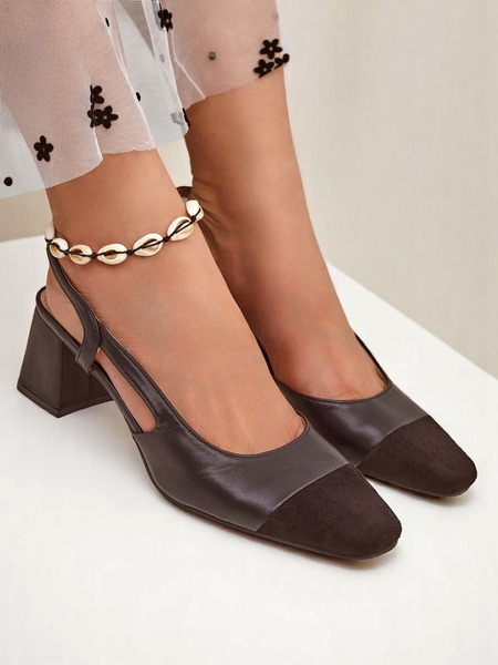 Royalfashion Dámské lodičky na nízkém podpatku s ozdobnou špičkou Eleganzo