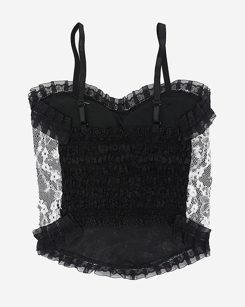 Чорний жіночий топ-бралет