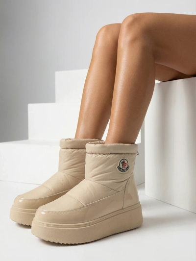 Royalfashion Dámské sněhule v béžové barvě Ademra