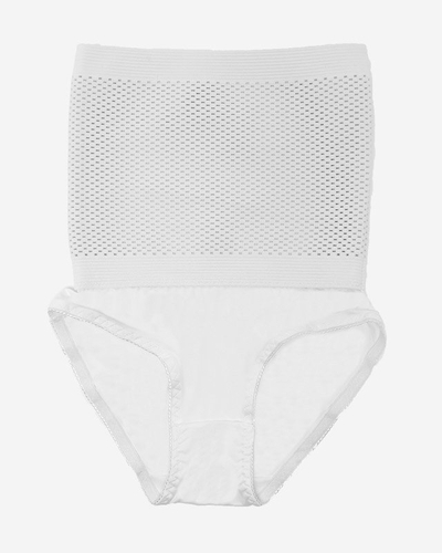 Bílé dámské formující kalhotky PLUS SIZE - Spodní prádlo