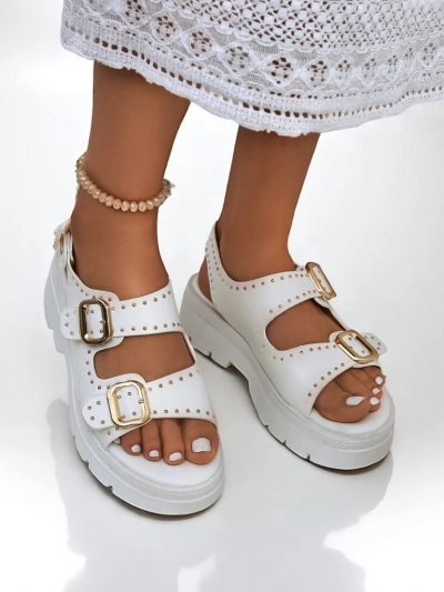Royalfashion Dámské sandály na silnější podrážce s džety Rocky Chic