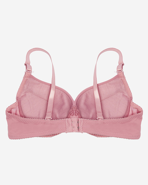 Темно-рожевий жіночий мереживний бюстгальтер - Жіноча білизна