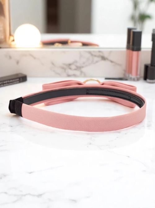 Royalfashion Обруч для волосся з бантом і брошкою-брелоком