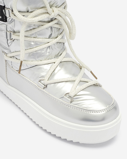 Жіночі сріблясті лаковані чоботи Fursav - Взуття