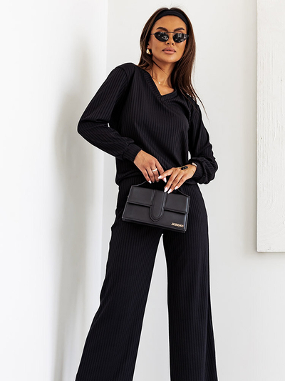 Royalfashion Dámská bavlněná souprava s žebrováním