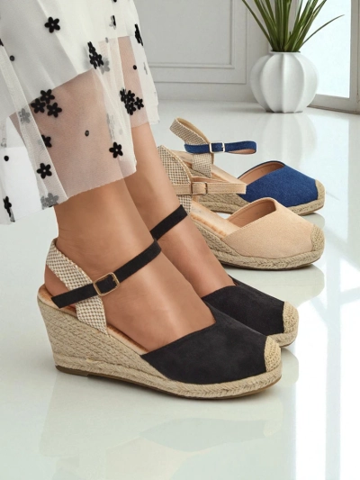 Royalfashion Dámské sandály na klínku Solara Espadrilles