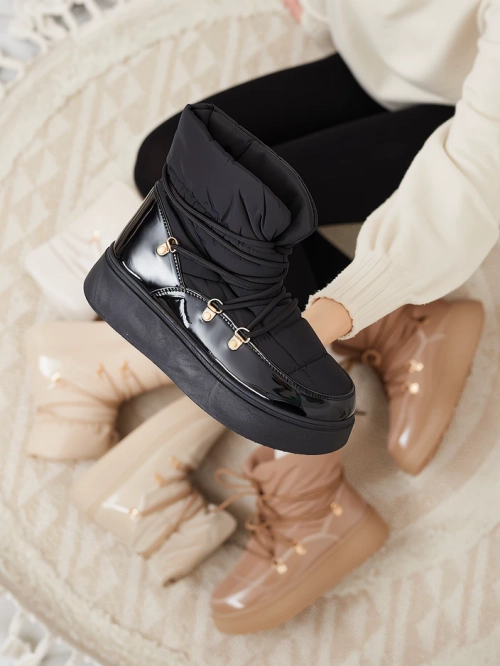 Жіночі снігоступи Royalfashion чорного кольору Dabenda